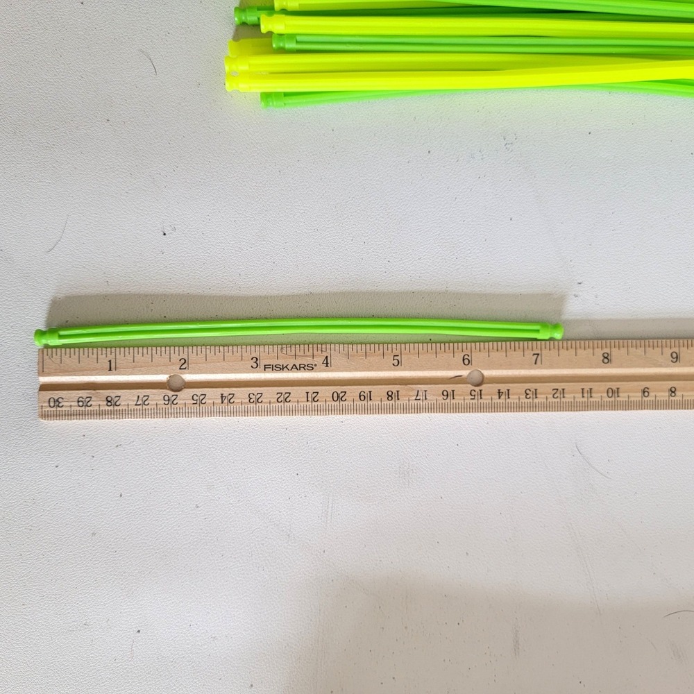 K'Nex Flexi Rod Bulk Lot Neon Green Yellow Purple Replacement Knex Parts Qty 120
